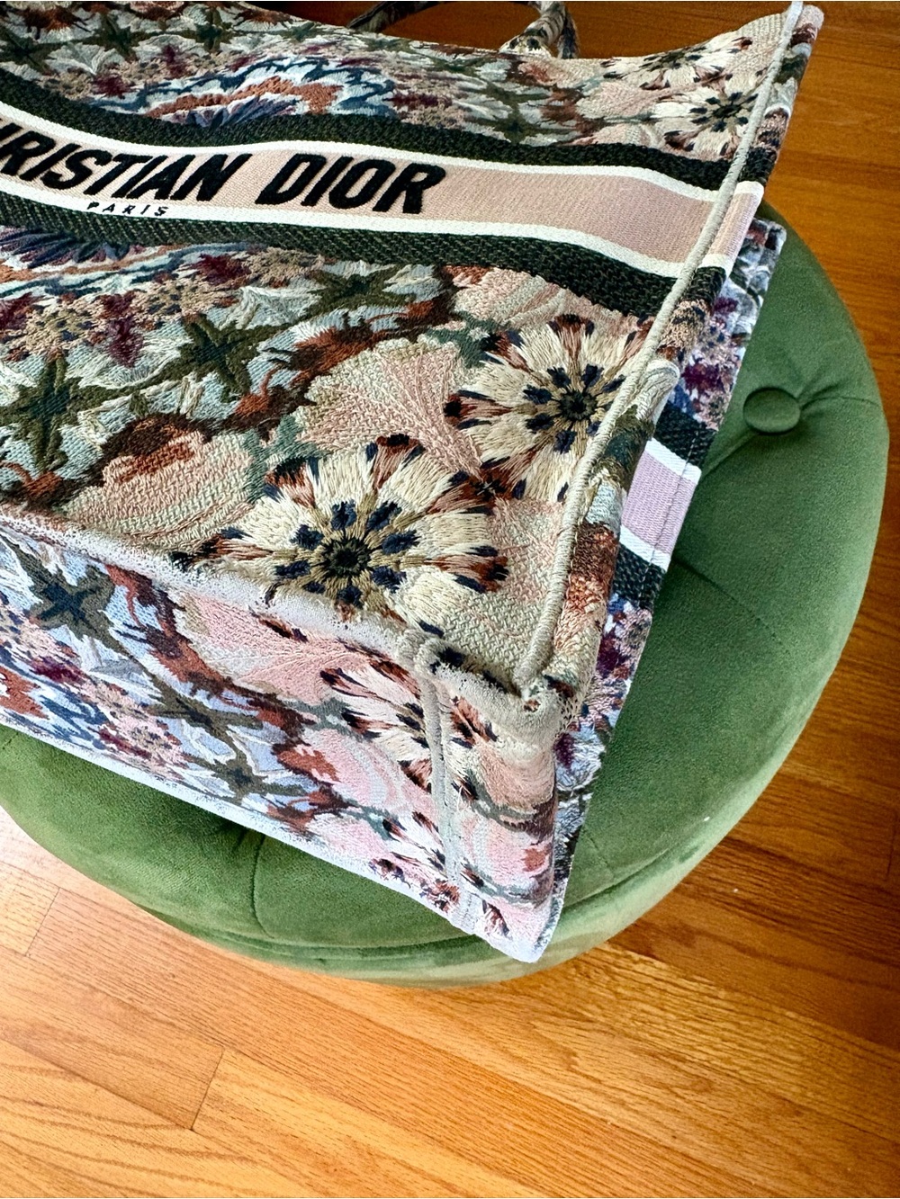 Dior Pink Multicolor Embroidered Book Tote - Picture 10 of 16